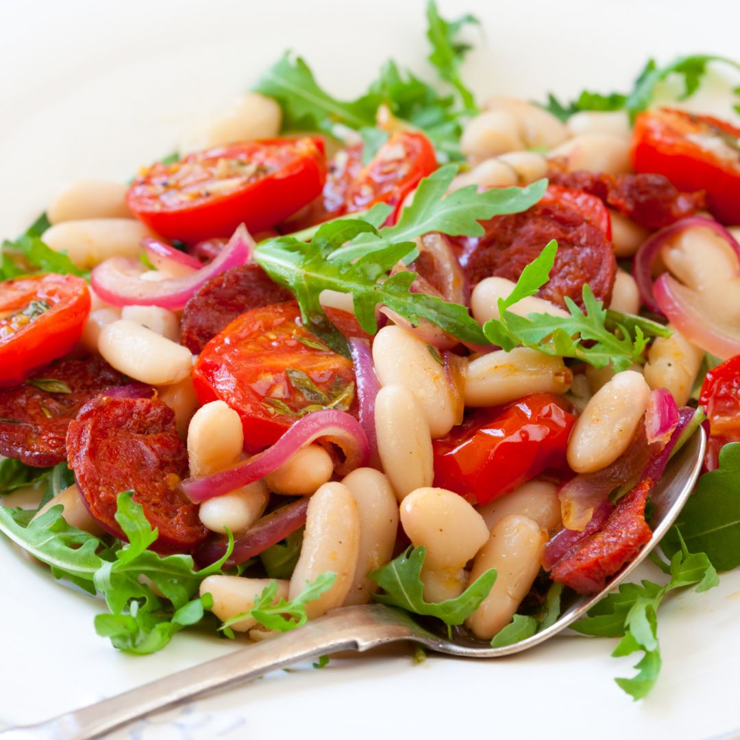 Salade de haricots blanc et chorizo