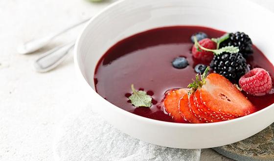 soupe de fruits frais