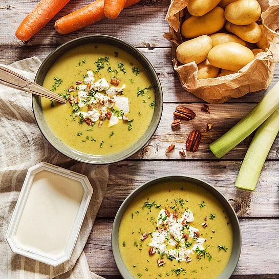 velouté aux poireaux