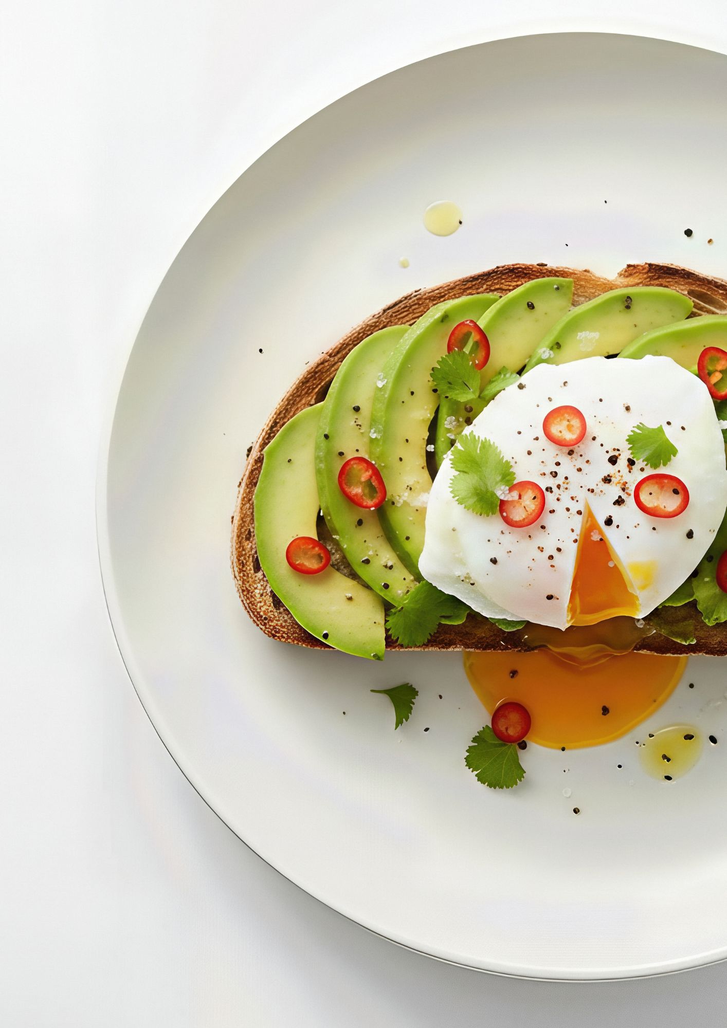salade d'oeuf poché